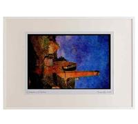 Shakespeare Country England 301069 Old Water Mill, Lower Slaughter Watercolour A2 Picture Frame Limited Edition A3