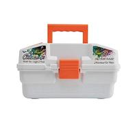 Shakespeare Customize-It Tackle Box, Kids Tackle Box with Tackle, Spill-Proof Tray, Includes 29 Pieces of Assorted Tackle, 3 Sheets of Customize-It Stickers, 2 Practice Casting Plugs, Fishing Journal
