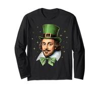 Shakespeare English Literature Leprechaun St. Patricks Day Long Sleeve T-Shirt