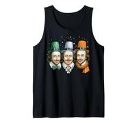 Shakespeare English Literature Leprechaun St. Patricks Day Tank Top