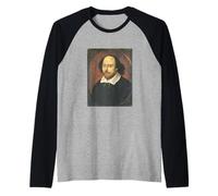 Shakespeare Famous English Playwright Raglan Baseball Tee
