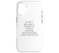 Shakespeare Female Characters - English Literature Case for iPhone 16