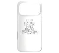 Shakespeare Female Characters - English Literature Case for iPhone 17 Pro Max