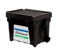 Shakespeare Fishing Seat Box Black Incl 1 x Side Tray & Standard Strap 1366112