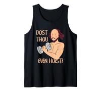 Shakespeare Gym Humor Dost Thou Hoist Bard Workout Quote Tank Top