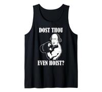 Shakespeare Gym Humor Dost Thou Hoist Bard Workout Quote Tank Top
