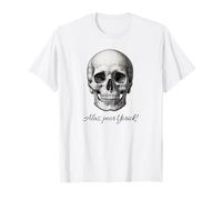 Shakespeare Hamlet ' Alas, poor Yorick! ' Slogan With Skull T-Shirt