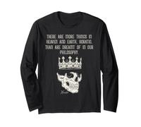 Shakespeare Hamlet Horatio Quote Philosophy Skull Long Sleeve T-Shirt
