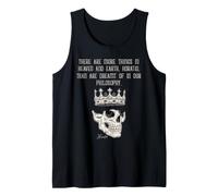 Shakespeare Hamlet Horatio Quote Philosophy Skull Tank Top