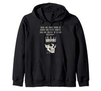 Shakespeare Hamlet Horatio Quote Philosophy Skull Zip Hoodie
