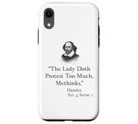 Shakespeare Hamlet Quote - The Lady Doth Protest Too Much Case for iPhone XR