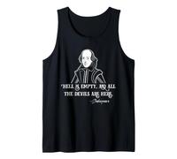 Shakespeare Hell is Empty Quote Dark Literature Bard Tank Top