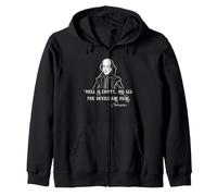 Shakespeare Hell Is Empty Quote Dark Literature Bard Zip Hoodie
