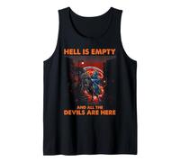 Shakespeare Hell is Empty Quote Dark Tempest Literature Tank Top