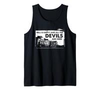 Shakespeare Hell is Empty Quote Dark Tempest Literature Tank Top