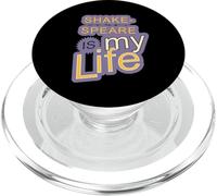 Shakespeare Is My Life Slogan PopSockets PopGrip for MagSafe