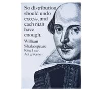 Shakespeare King Lear Organic Cotton Tea Towel
