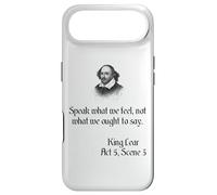 Shakespeare King Lear Play Quote - Speak What We Feel... Case for iPhone Air