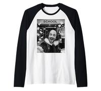 Shakespeare Last Day of School Summer Break Funny Selfie Raglan Baseball Tee