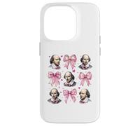 Shakespeare Literature Girl Coquette Bow Pink Mom Case for iPhone 14 Pro