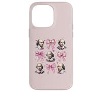 Shakespeare Literature Girl Coquette Bow Pink Mom Case for iPhone 14 Pro Max