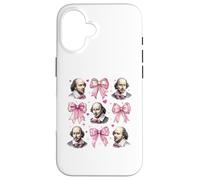 Shakespeare Literature Girl Coquette Bow Pink Mom Case for iPhone 16