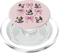 Shakespeare Literature Girl Coquette Bow Pink Mom PopSockets PopGrip for MagSafe