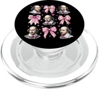 Shakespeare Literature Girl Coquette Bow Pink Mom PopSockets PopGrip for MagSafe