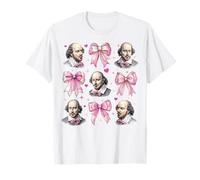 Shakespeare Literature Girl Coquette Bow Pink Mom T-Shirt