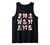 Shakespeare Literature Girl Coquette Bow Pink Mom Tank Top