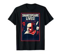 Shakespeare Lives. All The Worlds a Stage T-Shirt