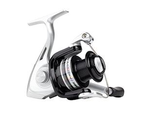 Shakespeare Mach 1 Spinning Reel - Lightweight Graphite Body and Rotor, 2+1 Ball Bearings, Smooth Drag System, and Extra Rigid Bail for Freshwater and Saltwater Fishing - 7000