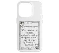 Shakespeare Measure by Measure Quote Our Doubts Are Traitors Case for iPhone 14 Pro