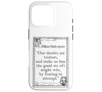 Shakespeare Measure by Measure Quote Our Doubts Are Traitors Case for iPhone 16 Pro