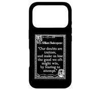Shakespeare Measure by Measure Quote Our Doubts Are Traitors Case for iPhone 17 Pro