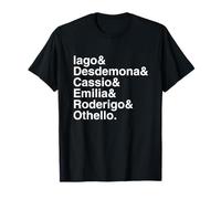Shakespeare Othello Character List T-Shirt