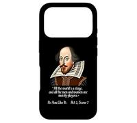 Shakespeare Play As You Like It Quote All The Worlds a Stage Case for iPhone 17 Pro