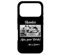 Shakespeare Play Hamlet Quote, Alas Poor Yorick! Case for iPhone 17 Pro