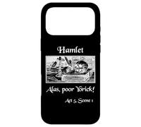 Shakespeare Play Hamlet Quote, Alas Poor Yorick! Case for iPhone 17 Pro Max