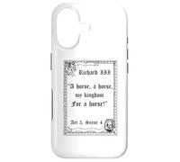 Shakespeare Play King Richard III Quote, A Horse, A Horse Case for iPhone 17