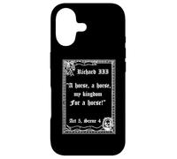 Shakespeare Play King Richard III Quote, A Horse, A Horse Case for iPhone 17