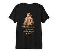 Shakespeare Play Quote from Hamlet by William Shakespeare Premium T-Shirt