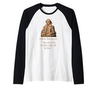 Shakespeare Play Quote from Hamlet by William Shakespeare Raglan Baseball Tee
