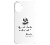Shakespeare Quote: Hamlet - Brevity Is The Soul Of Wit Case for iPhone 16 Plus
