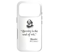 Shakespeare Quote: Hamlet - Brevity Is The Soul Of Wit Case for iPhone 17 Pro