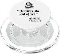 Shakespeare Quote: Hamlet - Brevity Is The Soul Of Wit PopSockets PopGrip for MagSafe