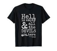 Shakespeare Quote Hell is Empty and All The Devils are Here Value Graphic T-Shirt