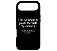 Shakespeare Quote - I Am Not Bound To Please Thee... Case for iPhone Air