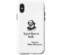 Shakespeare Quote In Jest There Is Truth, KIng Lear Case for iPhone X/XS