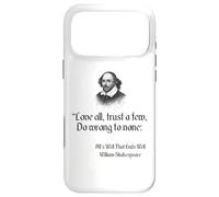 Shakespeare Quote - Love All, Trust Few, Do Wrong To None Case for iPhone 17 Pro Max